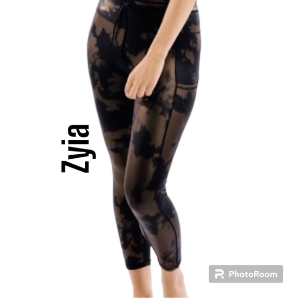 ZYIA Pants - Bronze Hendrix Metallic Pocket Drawstring Luxe 7/8" (4)